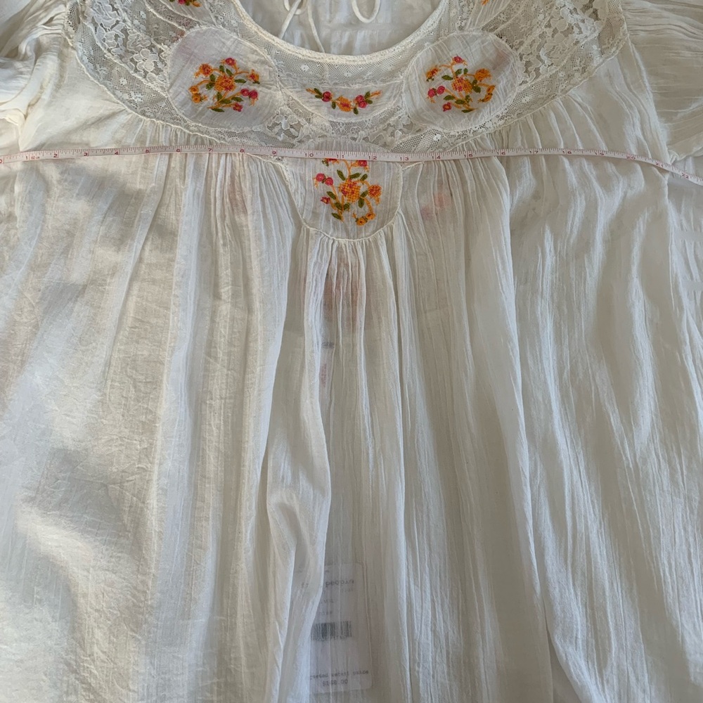 NWT Free People Embroidered Blouse - Picture 11 of 15
